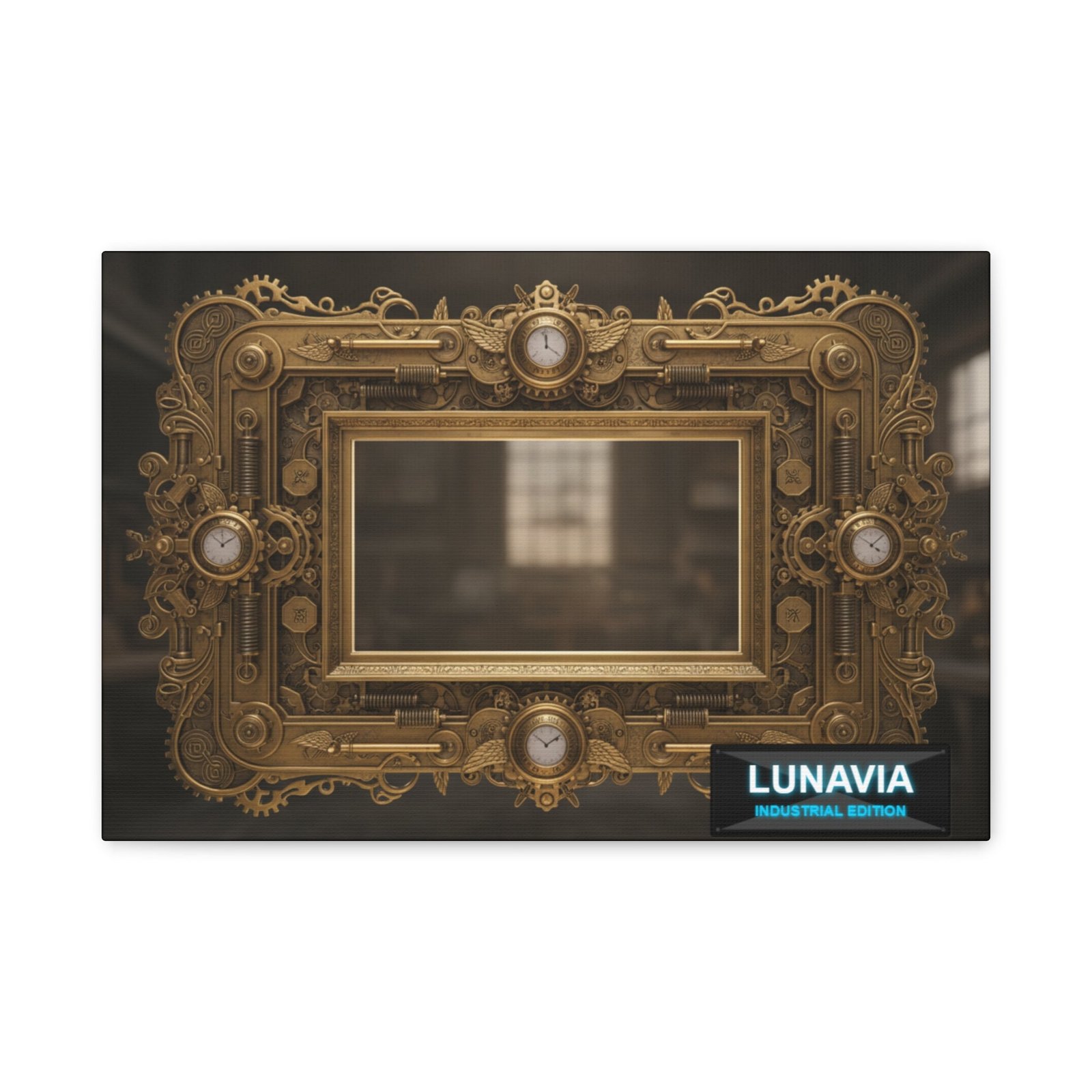 Steampunk Canvas Print in Ornate Frame | Luxury Decor